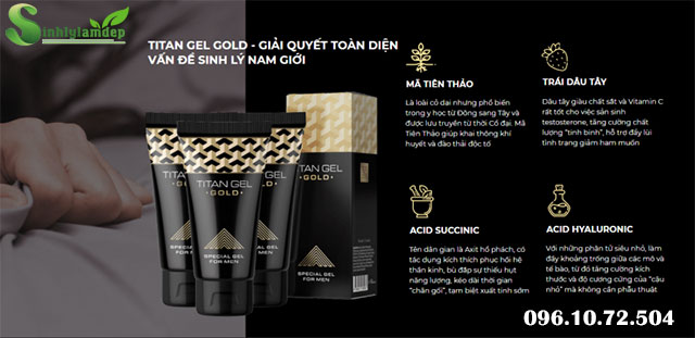 thành phần có trong titan gel gold