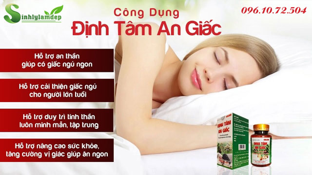 công dụng định tâm an giấc