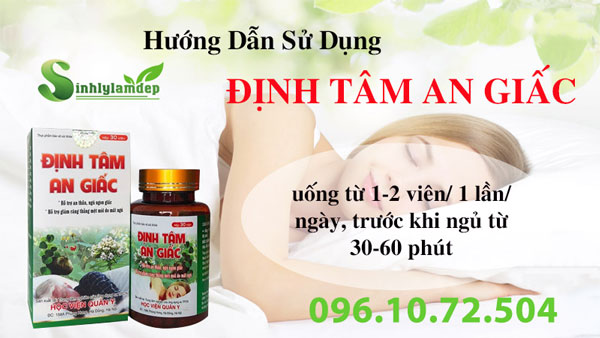 Hướng dẫn sử dụng Định Tâm An Giấc