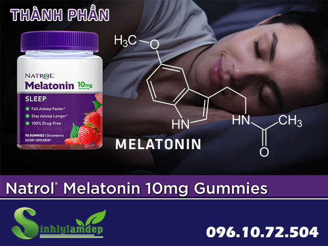 thành phần natrol gummies melatonin