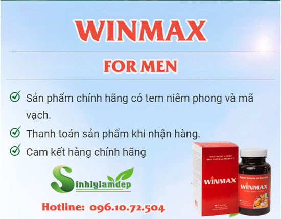 uy tín của sản phẩm winmax for men