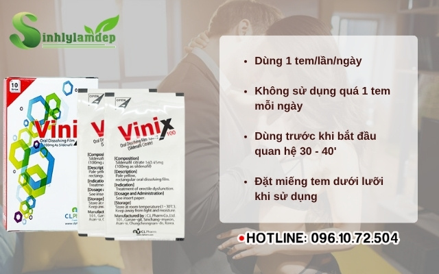 Cách dùng Tem ngậm Vinix hiệu quả và an toàn