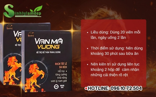 Hướng dẫn sử dụng Vạn Mã Vương đúng cách để đạt hiệu quả tối ưu