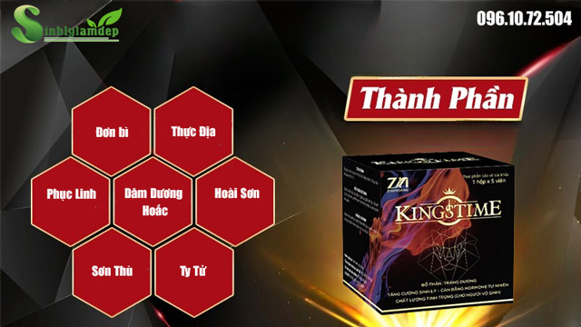 thành phần có trong kingstime