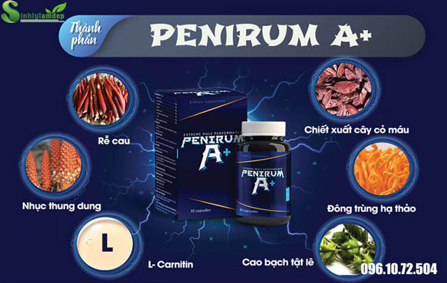thành phần có trong sản phẩm penirum a+