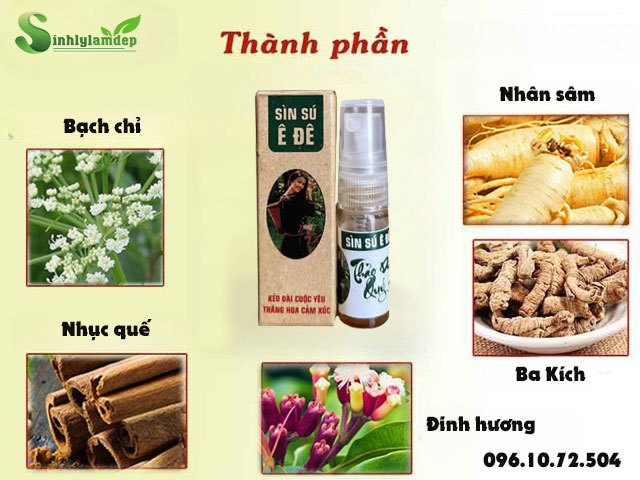 thành phần có trong sìn sú ê đê
