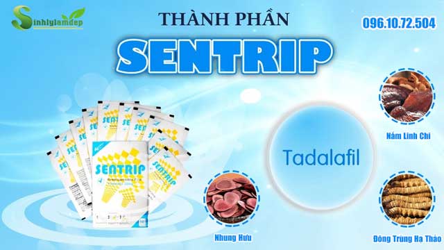 thành phần tem ngậm sentrip