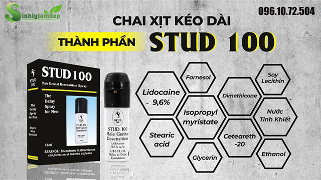 thành phần chai xịt stud 100