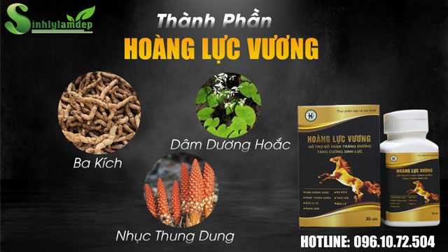thành phần có trong hoàng lực vương