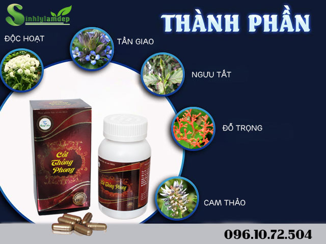thành phần có trong sản phẩm cốt thống phong