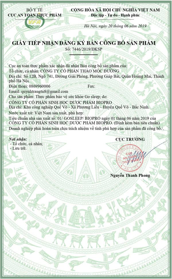 giấy chứng nhận doctor joint