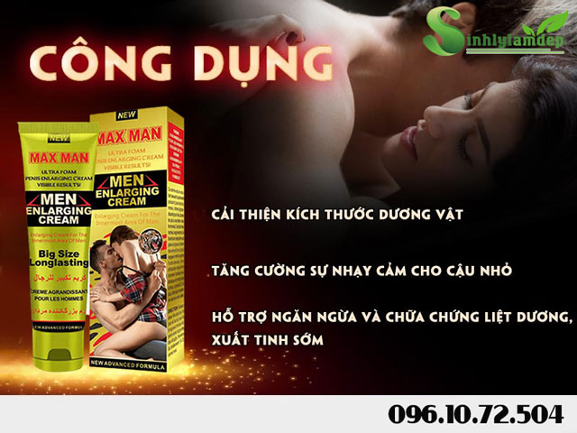 công dụng maxman cream