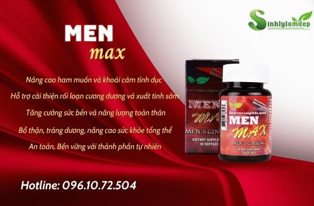 Lợi ích Vượt trội khi sử dụng Viên uống Men Max