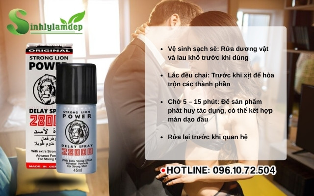 Hướng dẫn sử dụng chai xịt Power 28000