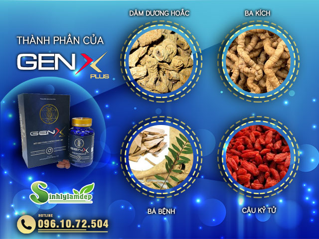 Thành phần của sản phẩm Gen X Plus