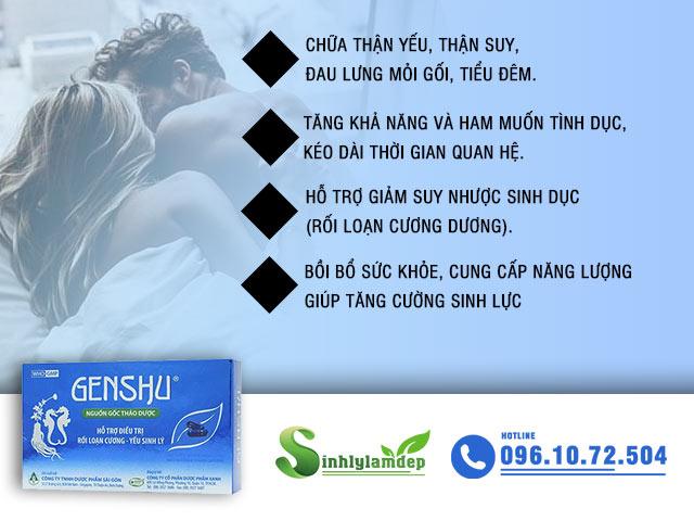 Công dụng của sản phẩm Genshu