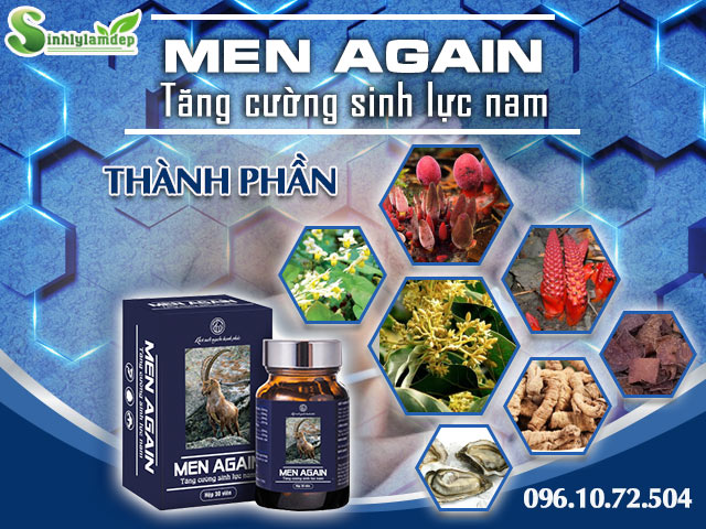 thành phần có trong sản phẩm men again