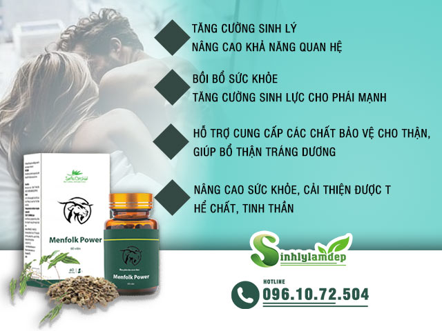 Công dụng của sản phẩm Menfolk Power