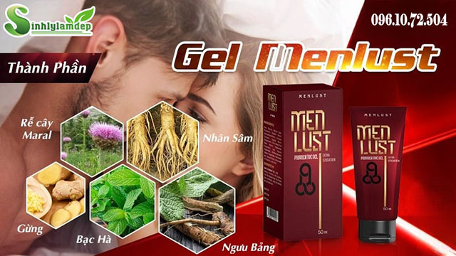 thành phần có trong sản phẩm menlust gel