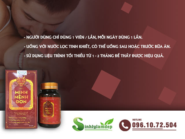 Hướng dẫn sử dụng sản phẩm Minh Mệnh Đơn