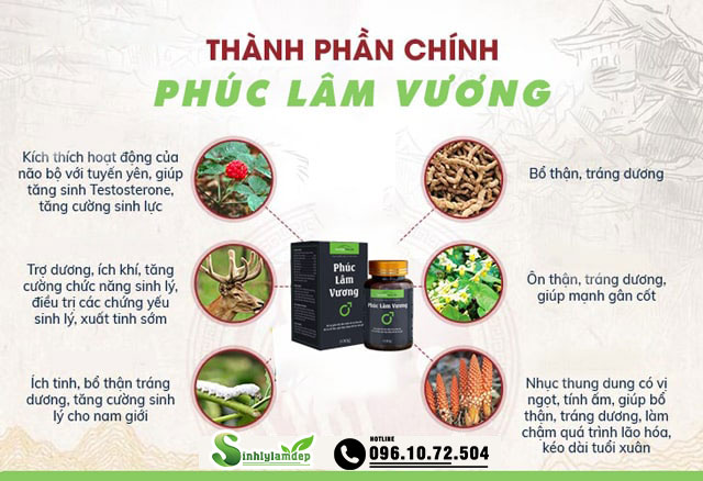 Thành phần của sản phẩm Phúc Lâm Vương