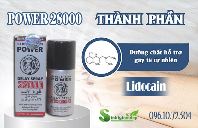 thành phần có trong sản phẩm power 28000