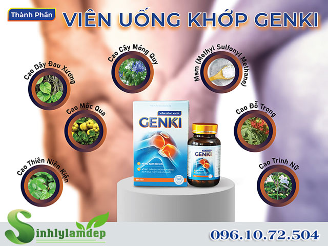 thành phần có trong xương khớp genki