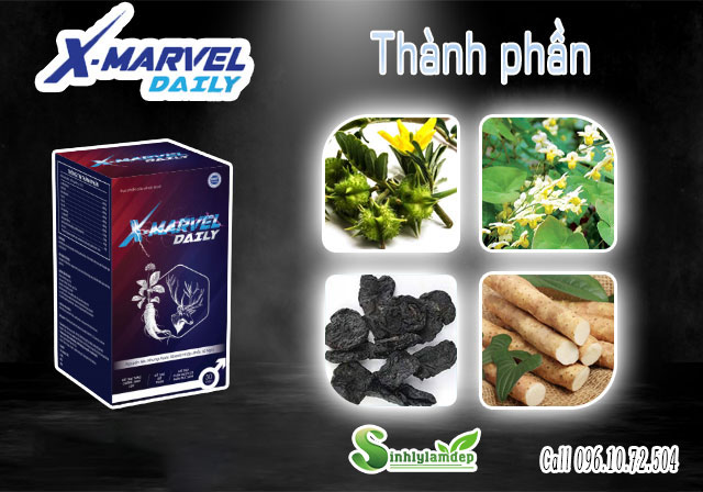 Xmarvel daily thành phần