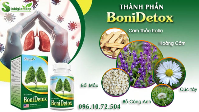 thành phần có trong sản phẩm bonidetox
