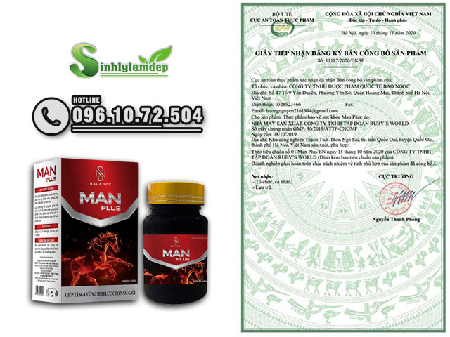 Giấy công bố sản phẩm Man Plus