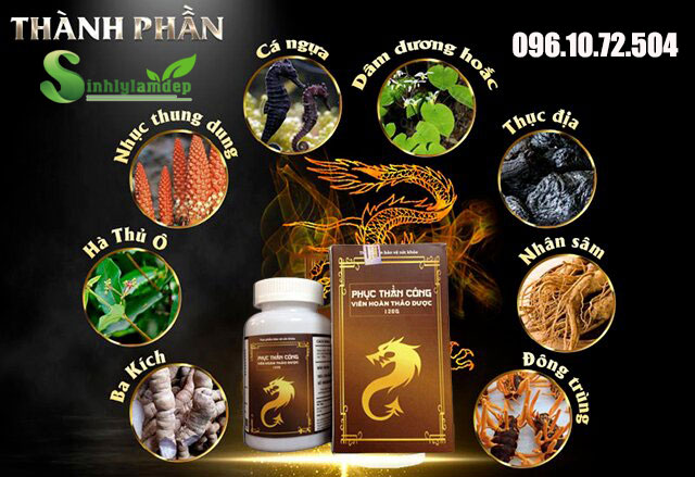 thành phần có trong sản phẩm phục thần công