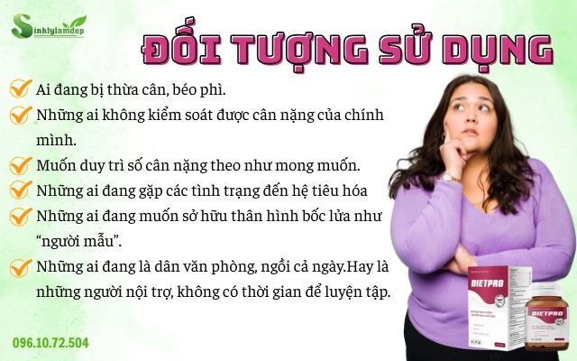 đối tượng sử dụng diet pro