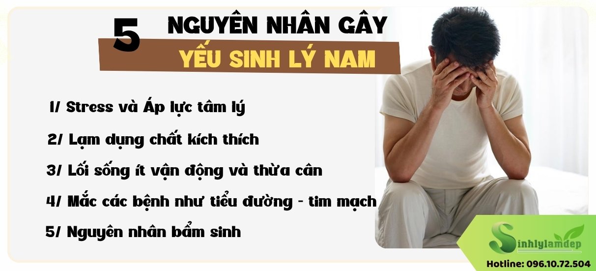 5 nguyên nhân gây yếu sinh lý cho nam giới